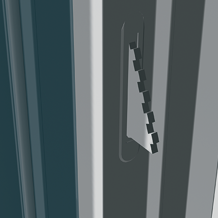 Double hung vent latch.